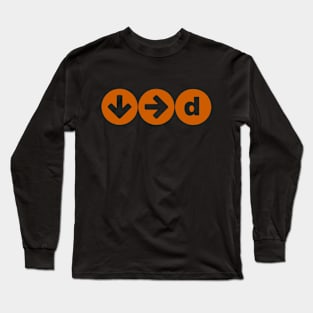 official downrightdick logo Long Sleeve T-Shirt